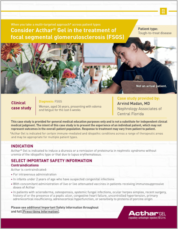 Madan FSGS patient case study PDF download