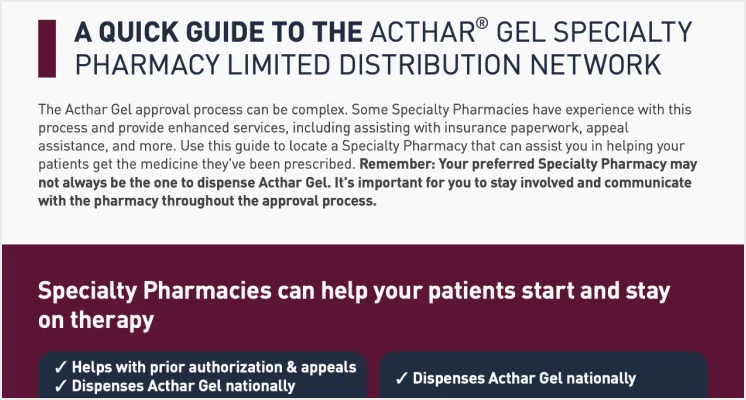 Specialty Pharmacies Enhanced Services Brochure thumbnail